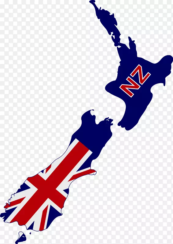 新西兰线条艺术剪贴画-旗帜