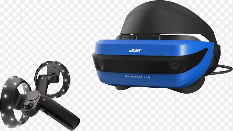 虚拟现实耳机头戴显示器戴尔惠普视窗混合现实vr耳机