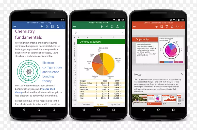 android office Online microsoft office移动应用程序-excel