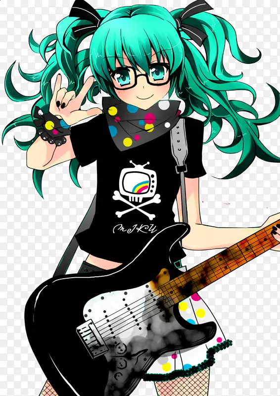 Hatsune Miku和未来的明星：Mirai角色吉他歌手-Hatsune Miku项目