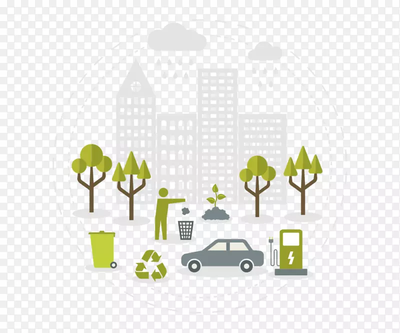 城市公园废物回收利用自然环境.回收箱