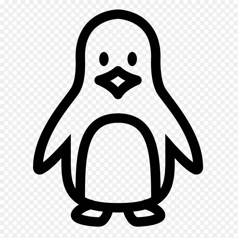 企鹅电脑图标-企鹅