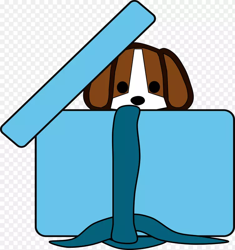 小狗比格电脑图标剪贴画盒