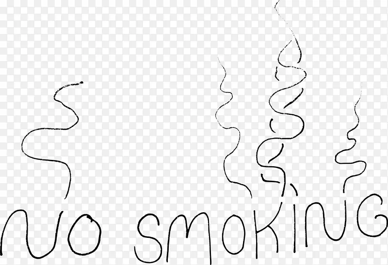 绘画平面设计单色-禁止吸烟