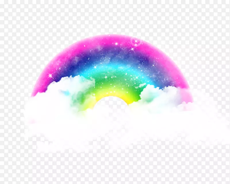 彩虹云图桌面壁纸.光景效果