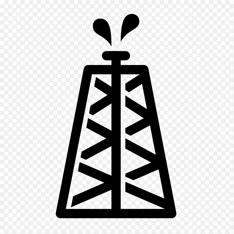 石油平台计算机图标钻井平台天然气井架-石油