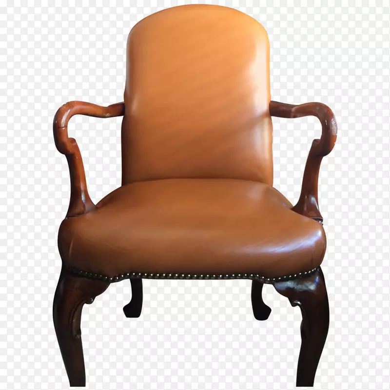 家具椅棕色扶手椅