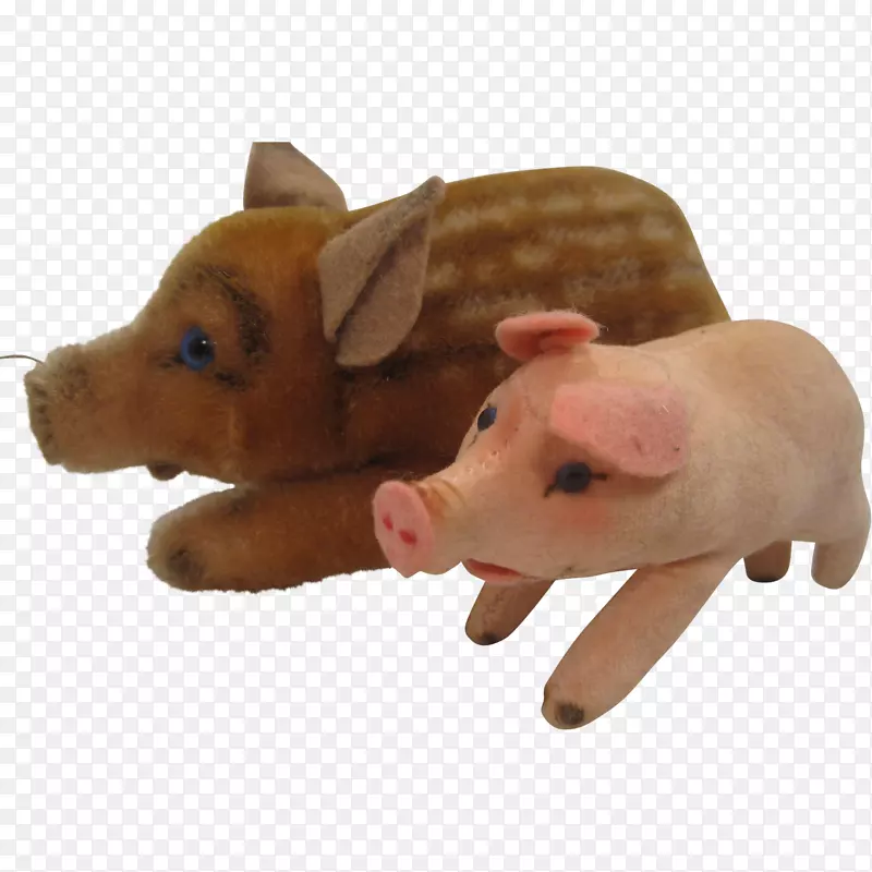 家养猪鼻，家畜，毛绒动物和可爱的玩具-野猪