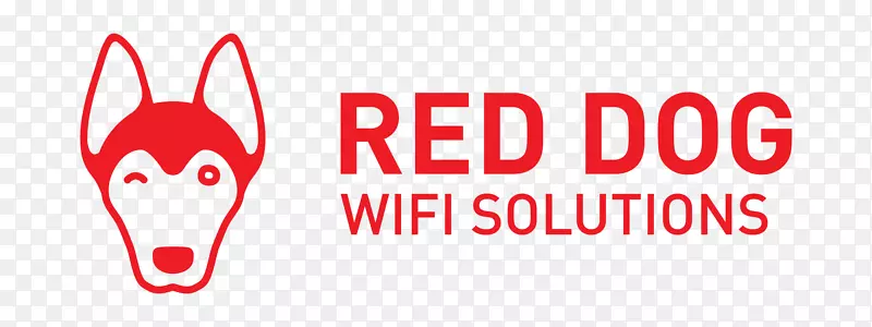 标志红狗wifi解决方案品牌-wifi