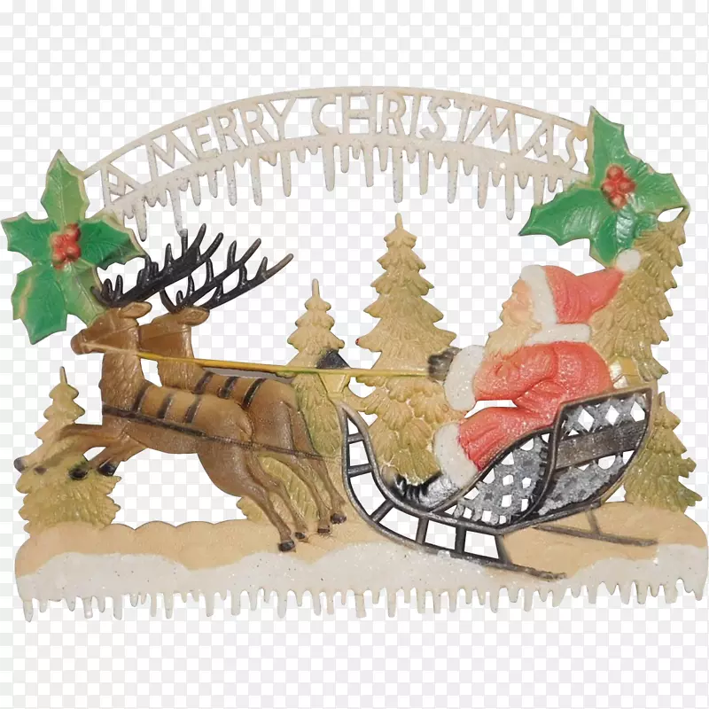 圣诞装饰圣诞树-圣诞雪橇