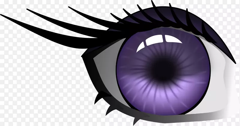 眼睛虹膜紫色瞳孔夹艺术.紫色