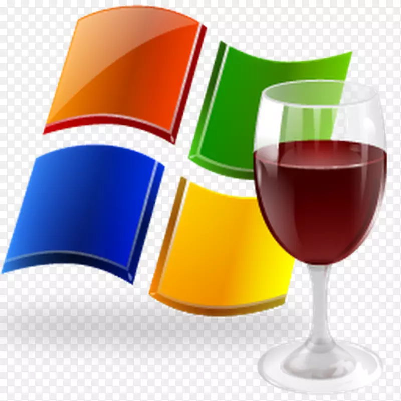 葡萄酒计算机图标仿真器-酒杯