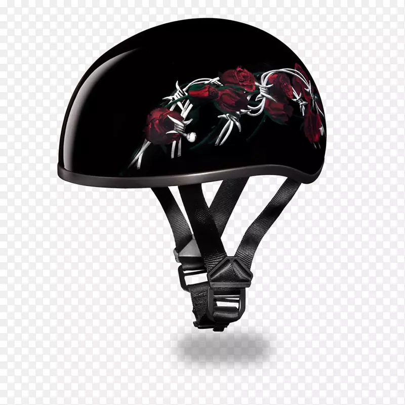 摩托车头盔-戴托纳海滩头骨-铁丝网