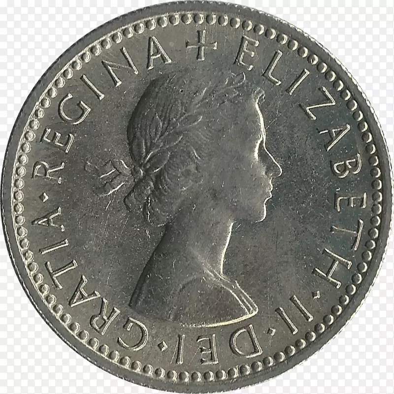 6便士硬币十进制货币先令-银币