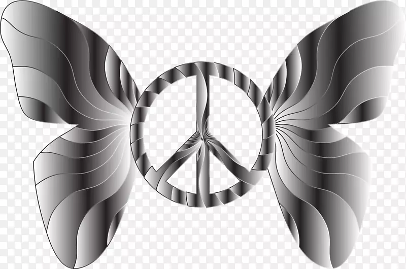 和平符号v符号剪辑艺术.和平符号