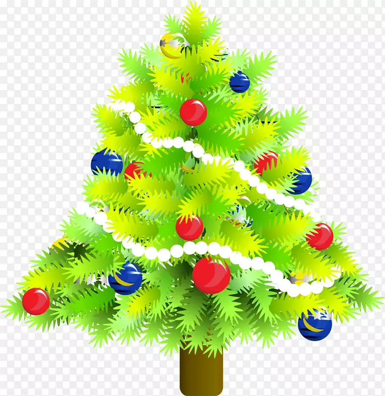 圣诞树松木圣诞装饰-圣诞树