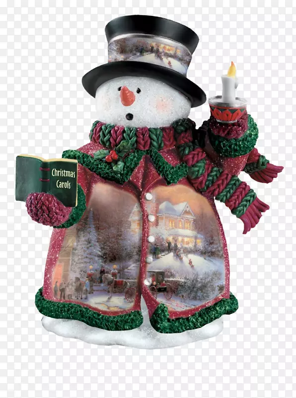 雪人圣诞装饰品圣诞老人汤玛斯·金克德轻雪人画家