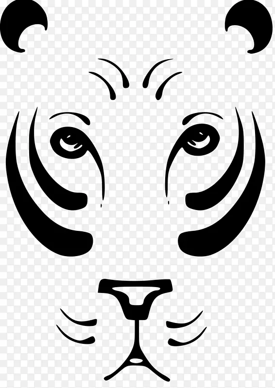 狮子虎黑豹画夹艺术-狮子头