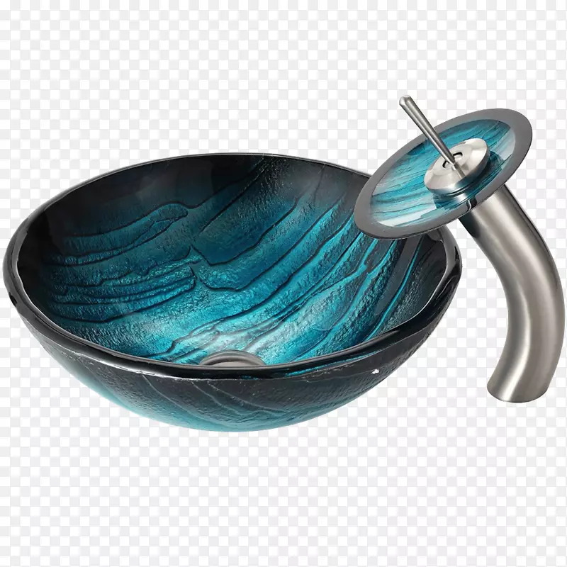 碗槽水龙头刷金属玻璃水槽