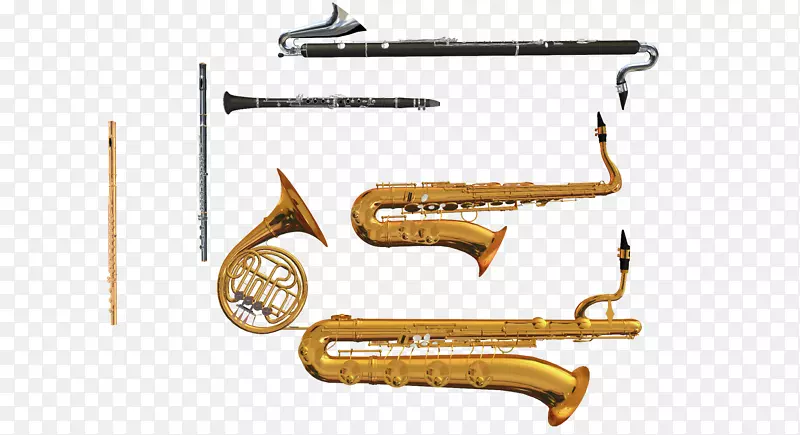 铜管乐器单簧管萨克斯管木管乐器-长笛