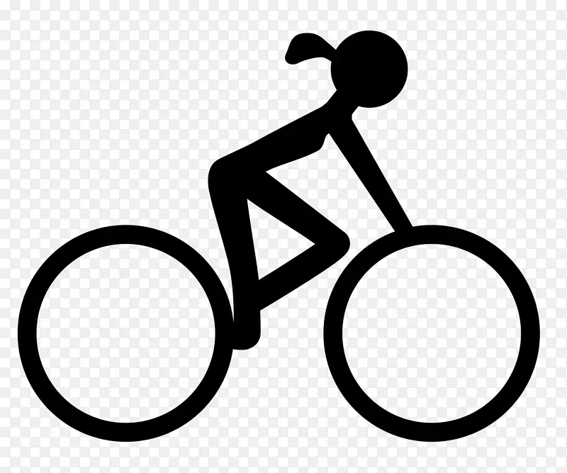 骑自行车踏板电脑图标剪辑艺术-奥运