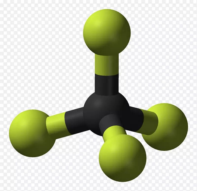 四氟甲烷硫四氟化碳分子四氟化硅-球