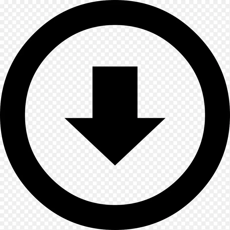电脑图标符号下载箭头按钮方向