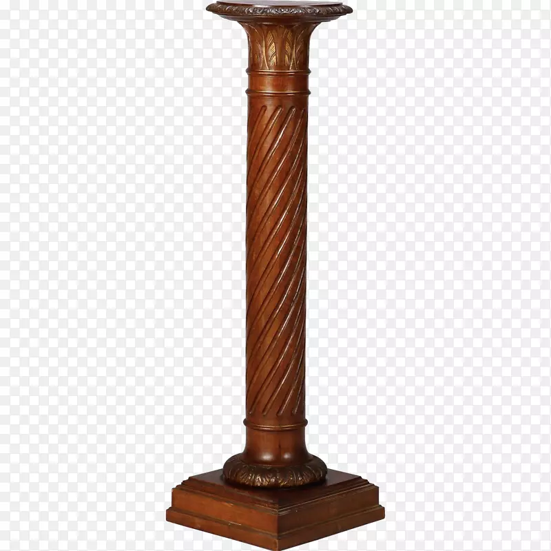 台柱底座木雕柱