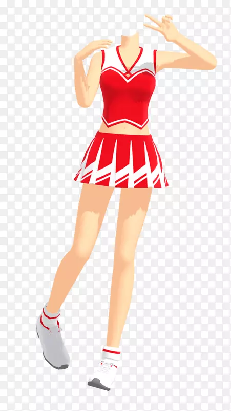 啦啦队制服服装模特儿