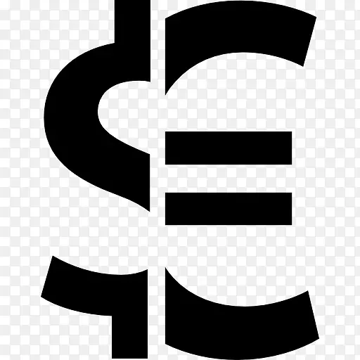 欧元货币符号美元银行建筑轮廓