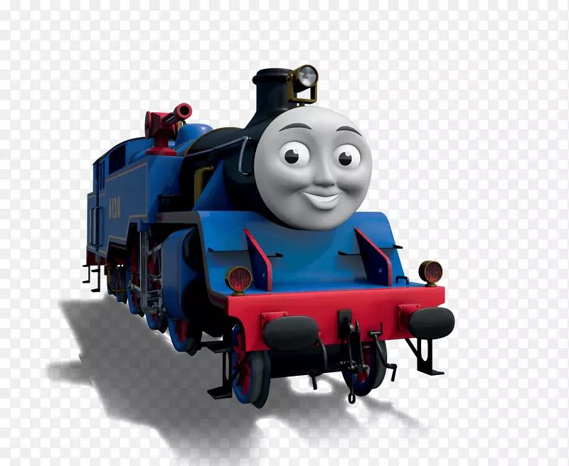 托马斯？索多尔？艾米丽？詹姆斯，红色引擎亨利-玩具火车。