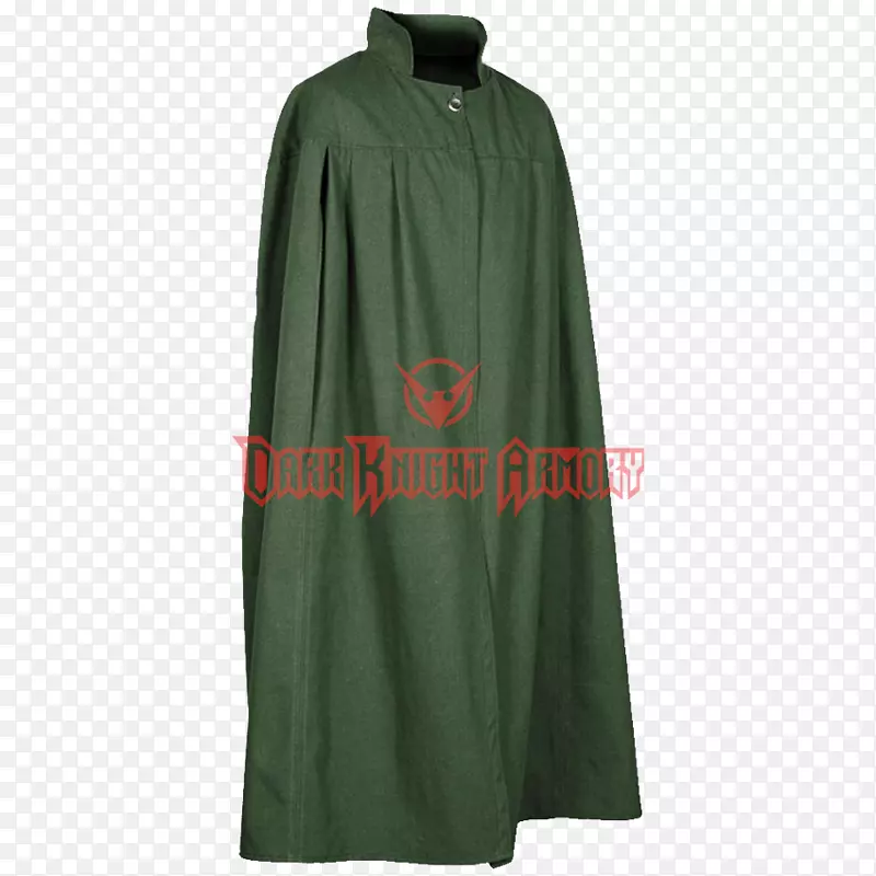 长袍衣袖外服绿色斗篷