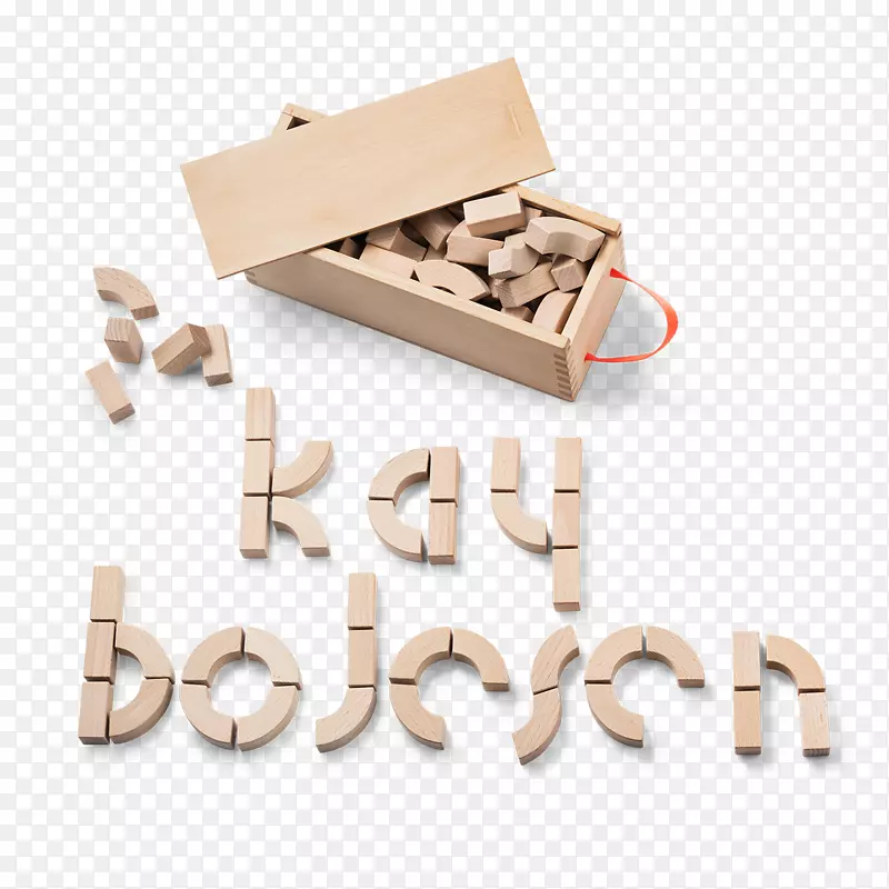 哥本哈根设计师斯堪的纳维亚设计玩具块-字母表系列