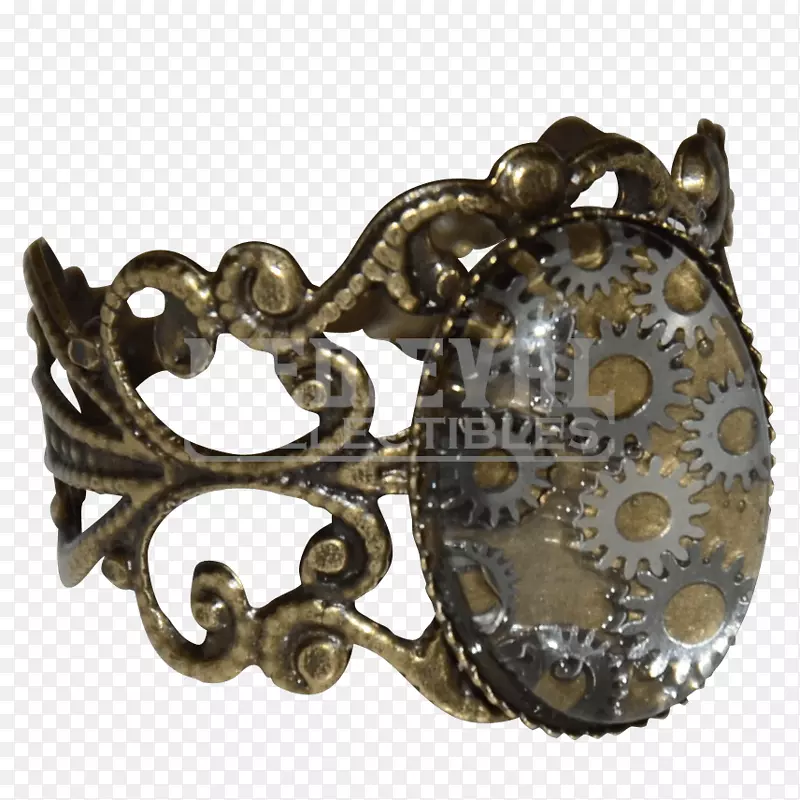 银01504金属首饰青铜.蒸汽朋克齿轮
