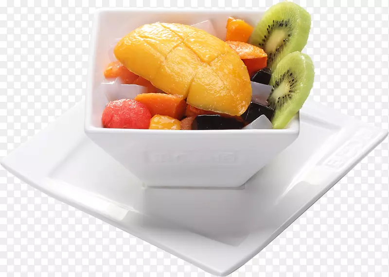 素食料理水果布丁食物菜肴混合水果