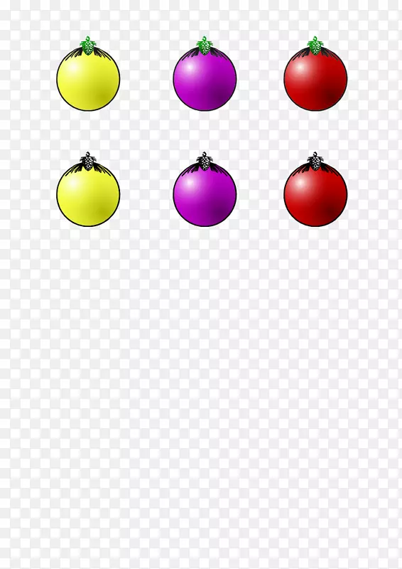 圣诞装饰电脑图标剪贴画台球