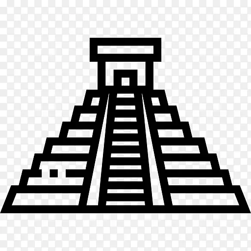 奇钦伊察玛雅文明计算机图标纪念碑-地标