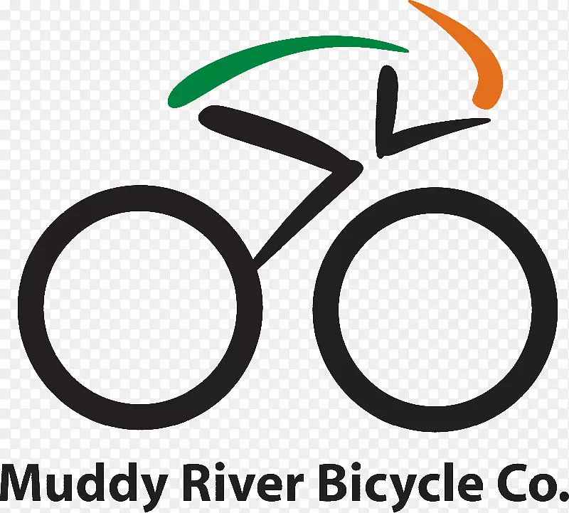 泥泞河自行车公司自行车店自行车标志-自行车