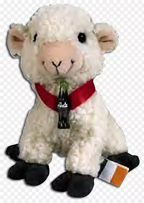 毛绒动物和可爱的玩具羊毛绒可乐-绵羊