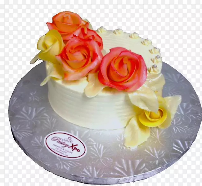 糖霜糖蛋糕奶油婚礼蛋糕-婚礼蛋糕