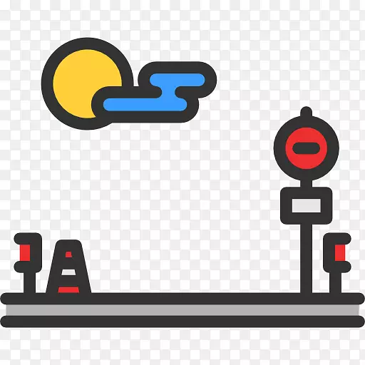 公路标志计算机图标信号
