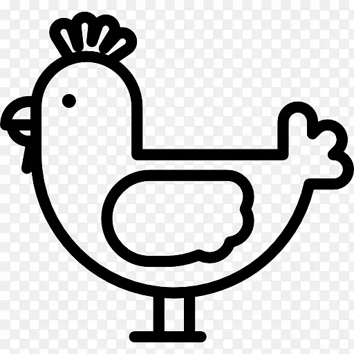 鸡电脑图标剪贴画-母鸡