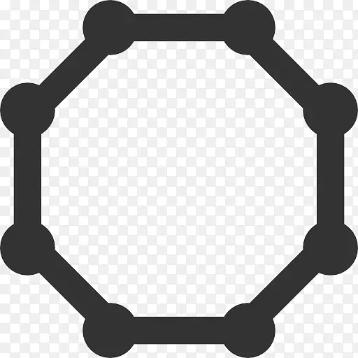 八角形计算机图标形状剪贴画几何形状