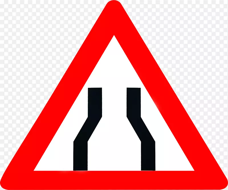 塔科马缩窄桥梁交通标志警告标志-交通标志