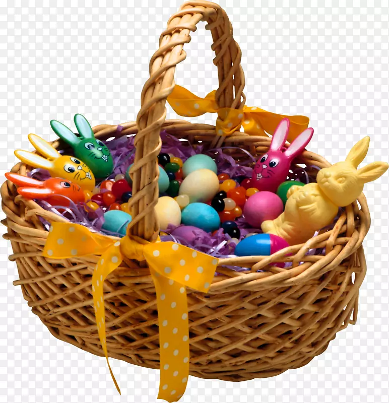 复活节兔子篮子复活节彩蛋假期-复活节
