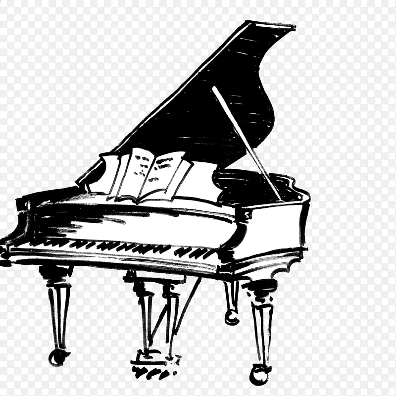 数字钢琴音乐键盘绘图.钢琴