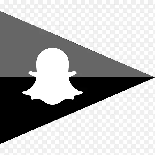 社交媒体电脑图标-Snapchat