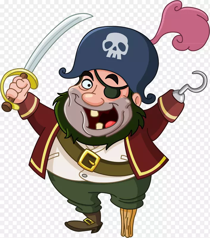 佩格利海盗国际对话就像海盗日的眼罩-免费船长钩子