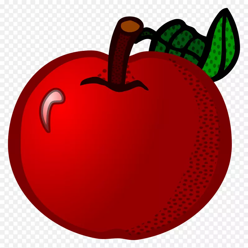 苹果彩色电脑图标剪贴画.苹果水果