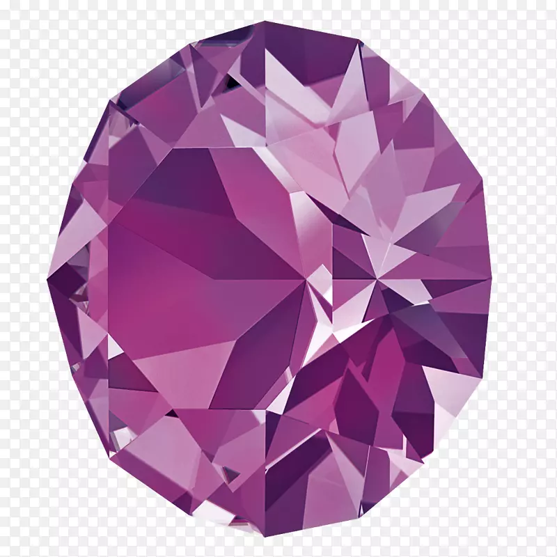 施华洛世奇彩色水晶宝石紫水晶